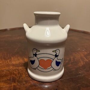 Ceramic Vase with Duck Design